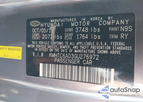 2016 Hyundai Veloster from USA, damaged, VIN KMHTC6AD3GU276972